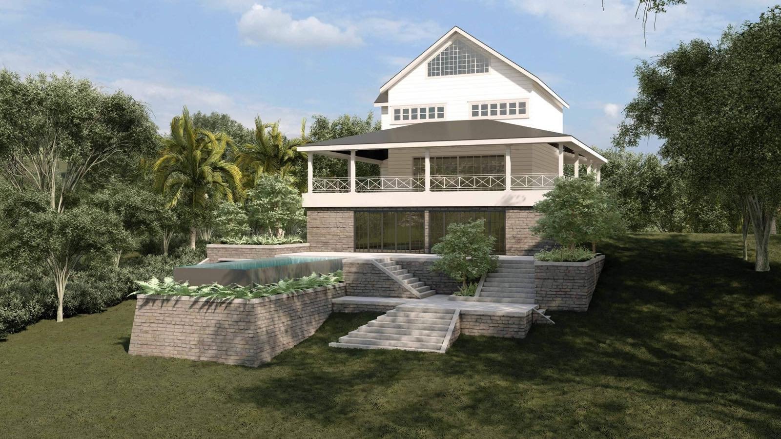 Hill Farm architectural project vision in its landscape